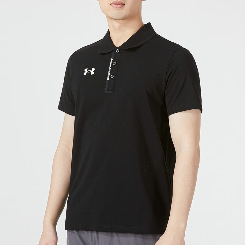 安德瑪短袖男polo衫健身半袖時(shí)尚運(yùn)動(dòng)服訓(xùn)練透氣翻領(lǐng)短袖 22500513-001