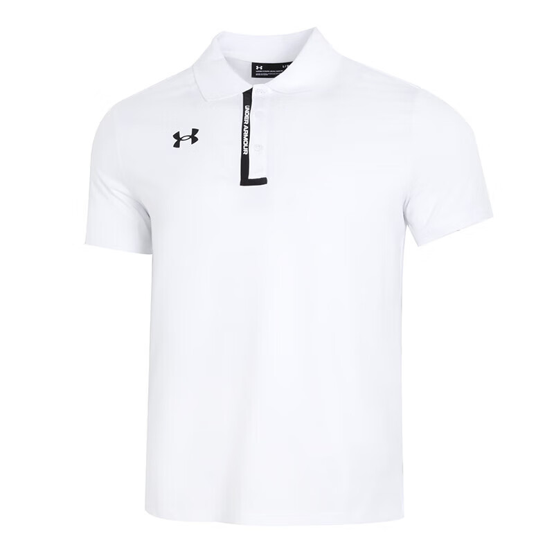 安德瑪男裝 2023春夏新款針織POLO衫運(yùn)動(dòng)服透氣時(shí)尚健身訓(xùn)練翻領(lǐng)短袖T恤 22500513-100