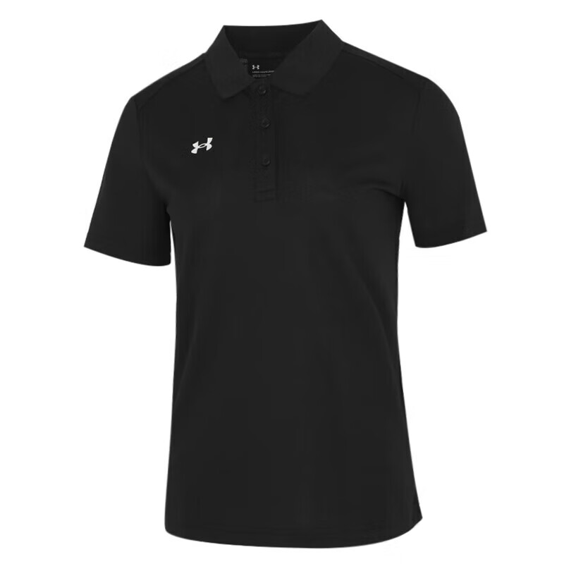 安德瑪女裝 跑步健身服快干透氣舒適休閑POLO衫運(yùn)動(dòng)短袖T恤 21500540-001