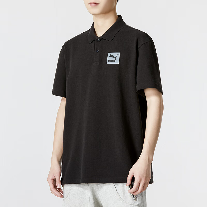 彪馬男裝2023夏季新款運(yùn)動(dòng)服時(shí)尚健身訓(xùn)練舒適透氣T恤短袖POLO衫 622147-01