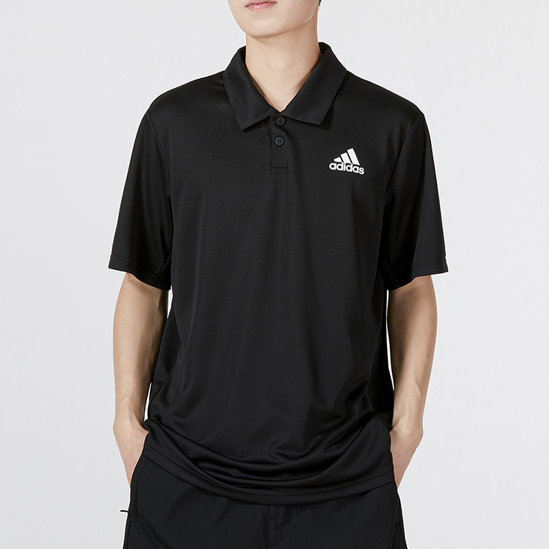 阿迪達(dá)斯polo衫男商務(wù)休閑運(yùn)動(dòng)服跑步健身短袖快干透氣翻領(lǐng)t恤男 HC2716