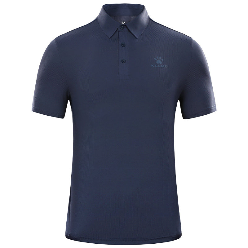 KELME卡爾美polo衫男女款2024夏季運動休閑冰絲防曬翻領(lǐng)短袖T恤 8351PL1050/2050