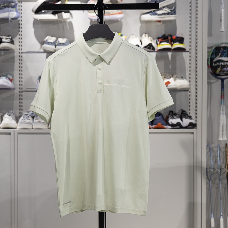 李寧短袖POLO男子2025新款夏季速干涼爽透氣運動翻領(lǐng)T恤APLV113-4