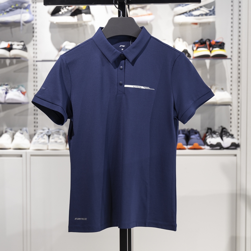 李寧短袖POLO女子2025新款夏季速干涼爽透氣運(yùn)動(dòng)翻領(lǐng)T恤APLV106-6