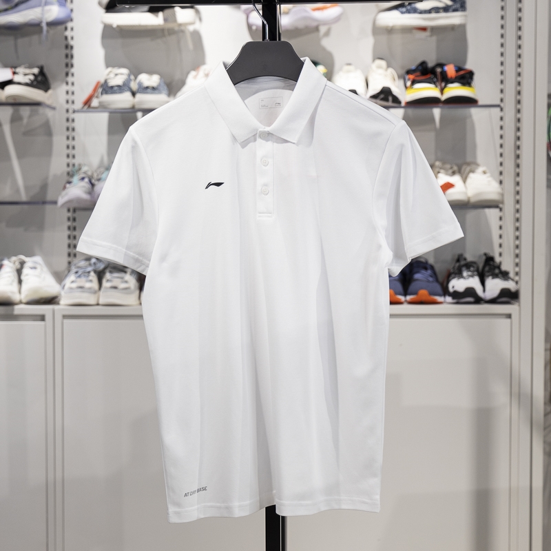 李寧短袖POLO衫男子2025新款夏季透氣商務(wù)休閑翻領(lǐng)運(yùn)動(dòng)T恤APLV495-1