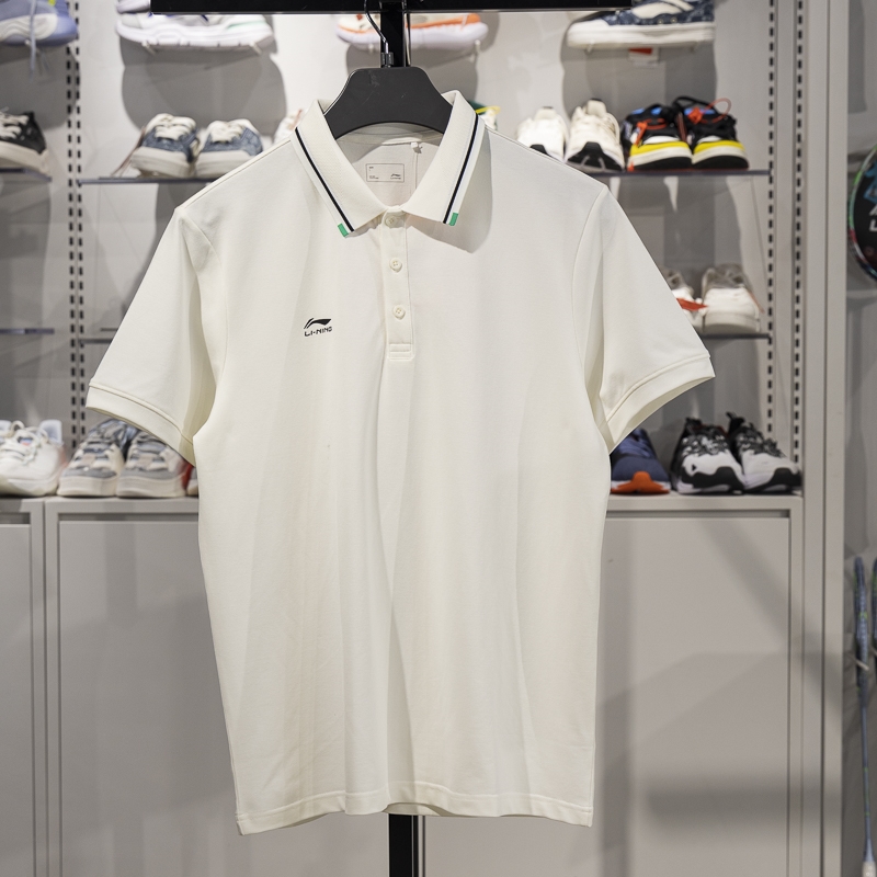 李寧男短袖POLO衫2025新款團(tuán)購(gòu)系列夏季舒適透氣翻領(lǐng)T恤APLV063-1