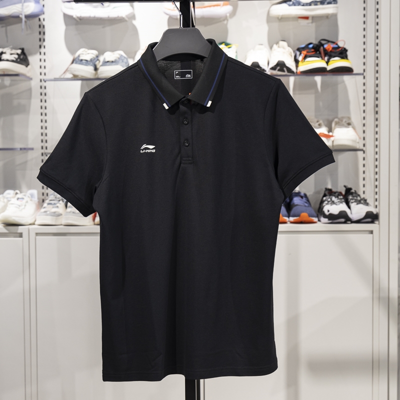 李寧男短袖POLO衫2025新款團(tuán)購(gòu)系列夏季舒適透氣翻領(lǐng)T恤APLV063-2