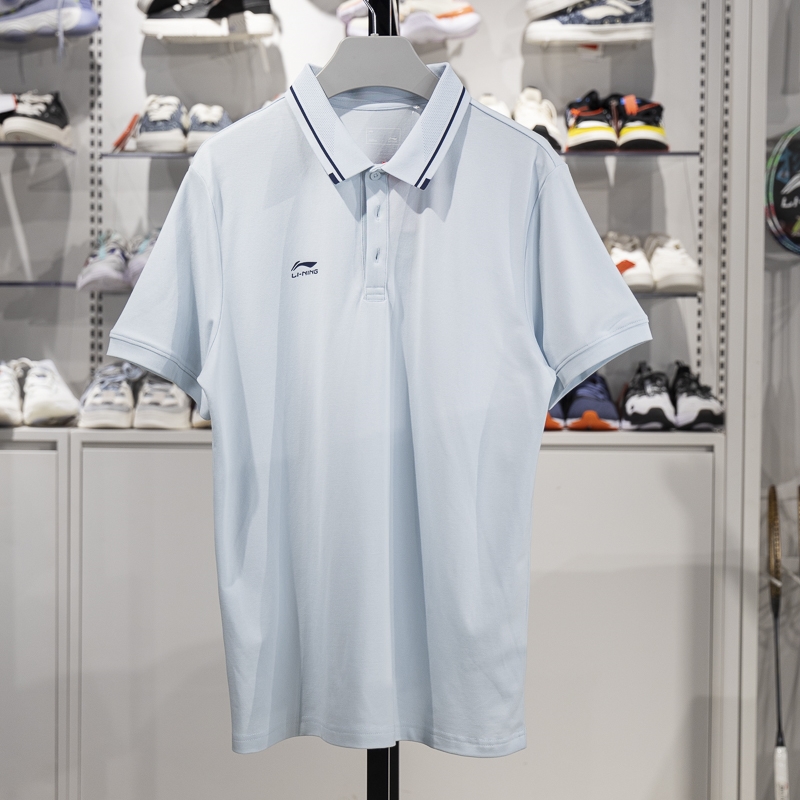李寧男短袖POLO衫2025新款團(tuán)購(gòu)系列夏季舒適透氣翻領(lǐng)T恤APLV063-3