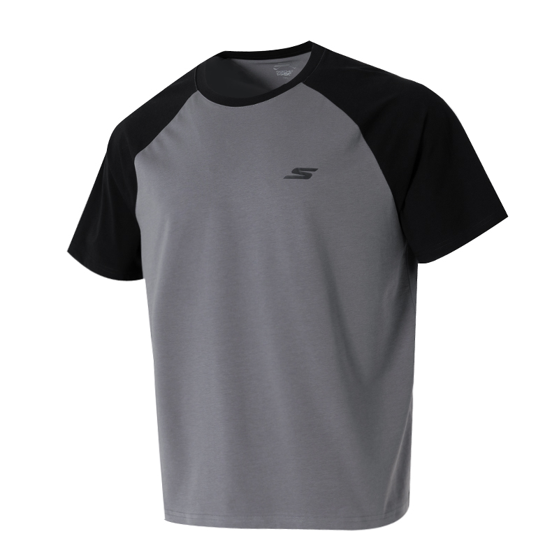 斯凱奇短袖男女情侶25新款圓領(lǐng)字母休閑運(yùn)動(dòng)透氣T恤半袖P225U119-00Z8