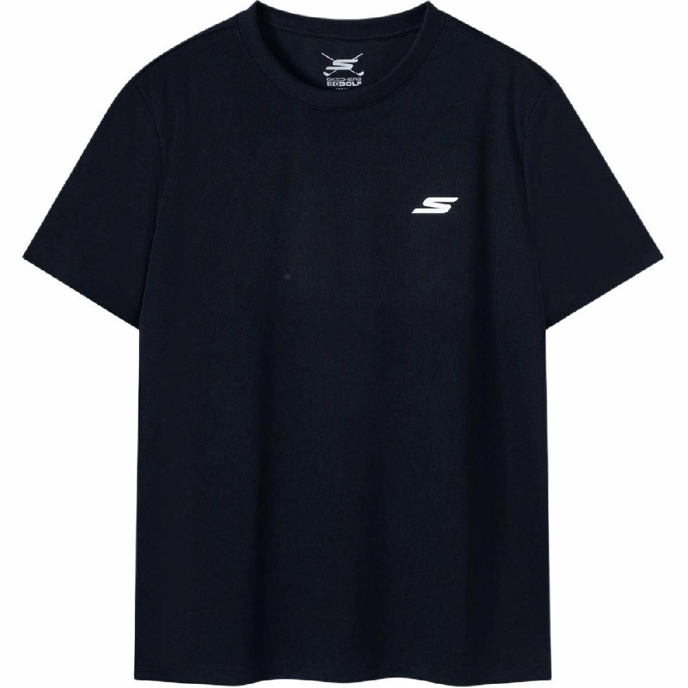 斯凱奇短袖男女同款25新款快干運(yùn)動(dòng)上衣圓領(lǐng)休閑跑步T恤P224U051-03K8