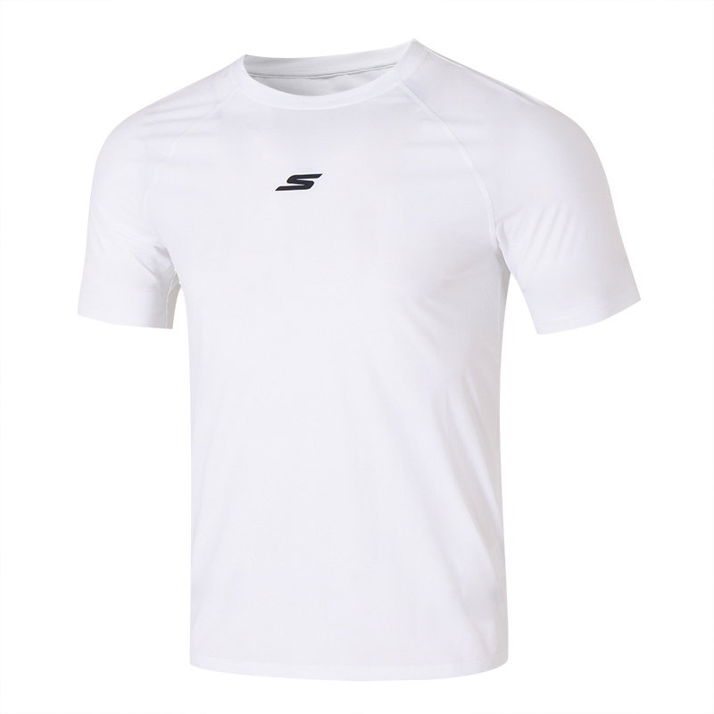 斯凱奇速干短袖男款t恤衫夏季新款男女同款透氣運(yùn)動(dòng)半袖跑步上衣P224U046-000Q