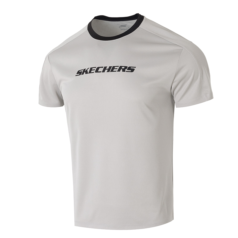 斯凱奇男女經(jīng)典LOGO戶外運(yùn)動(dòng)透氣簡(jiǎn)約圓領(lǐng)T恤衫P225U124-02VP