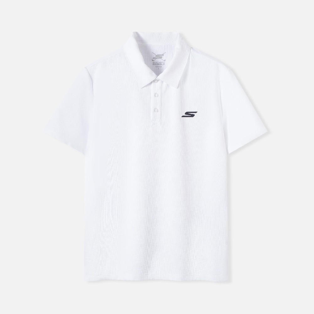 斯凱奇短袖男裝POLO衫新款運(yùn)動(dòng)服寬松透氣休閑翻領(lǐng)T恤P224M126-000Q