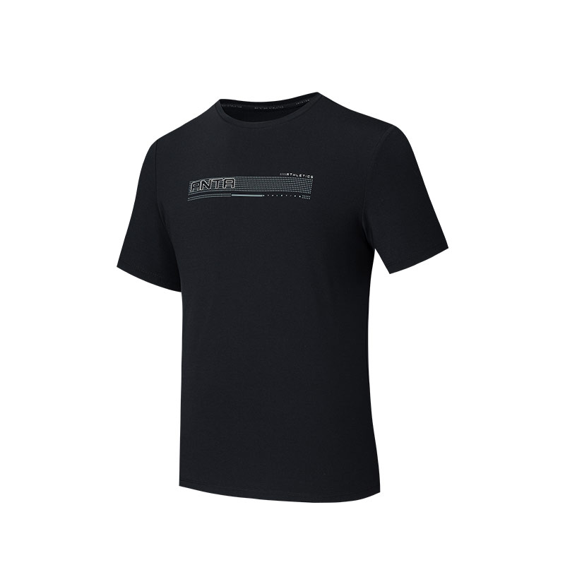 安踏短袖t恤男2025夏季新款冰絲跑步訓(xùn)練簡約運動上衣152527105-4