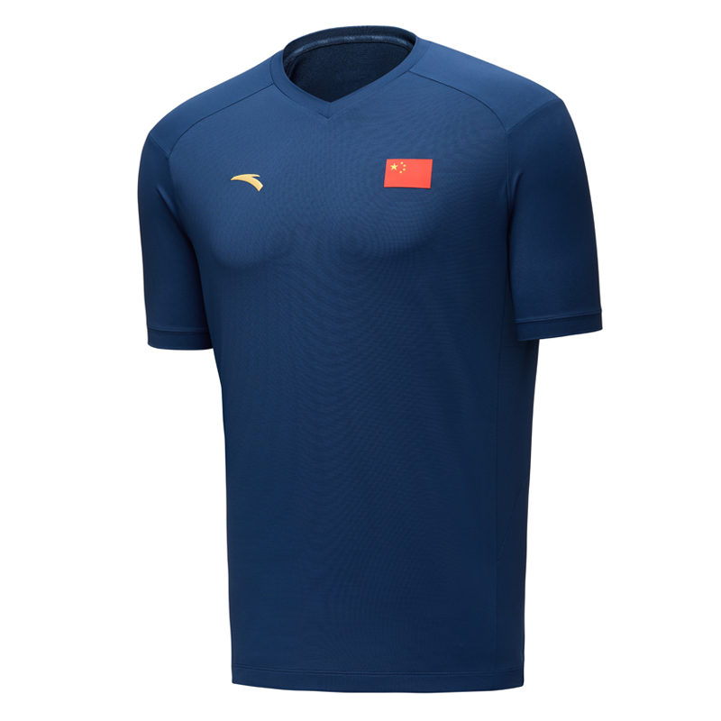 安踏短袖國(guó)家隊(duì)裝備國(guó)旗款女子冰膚速干透氣圓領(lǐng)運(yùn)動(dòng)T恤462520102-3