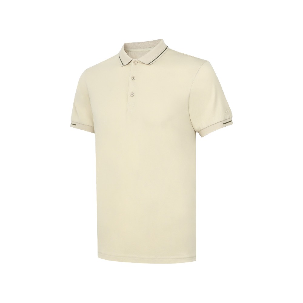 李寧2023新品短袖Polo淺奶褐APLT083-3/APT084-3