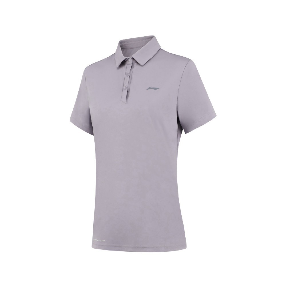 李寧 2023年團(tuán)購女款短袖Polo 全滌速干吸濕排汗 黑色 標(biāo)準(zhǔn)白 冷檀黑 榆枝綠 熏灰紫 APLT082-8-1-6-3-2